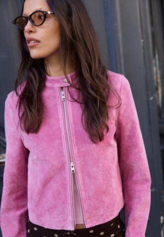 100% kožená motorkářská bunda