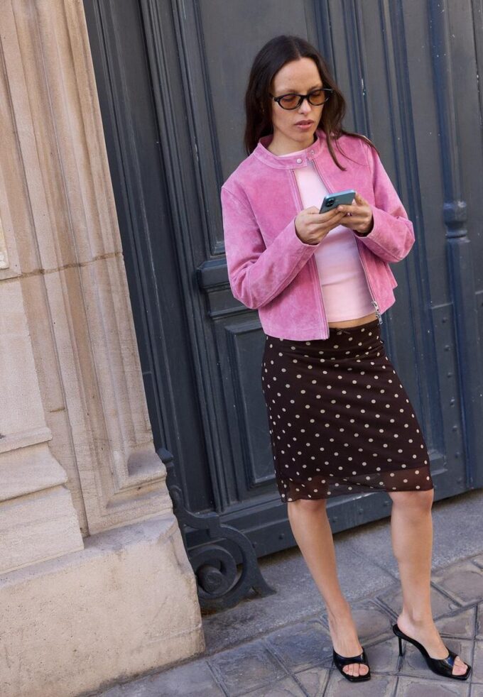 100% kožená motorkářská bunda