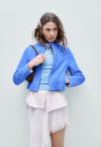 100% kožená motorkářská bunda