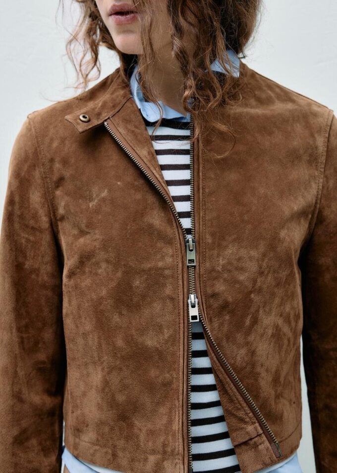 100% kožená motorkářská bunda