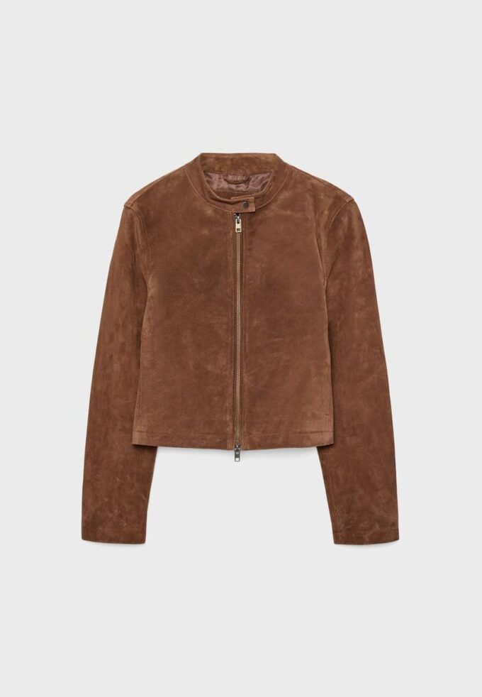 100% kožená motorkářská bunda