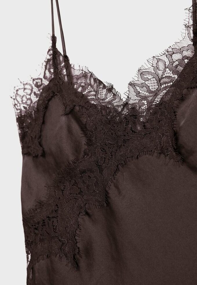 Asymetrické krajkové tílko Top