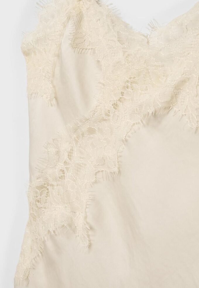 Asymetrické krajkové tílko Top