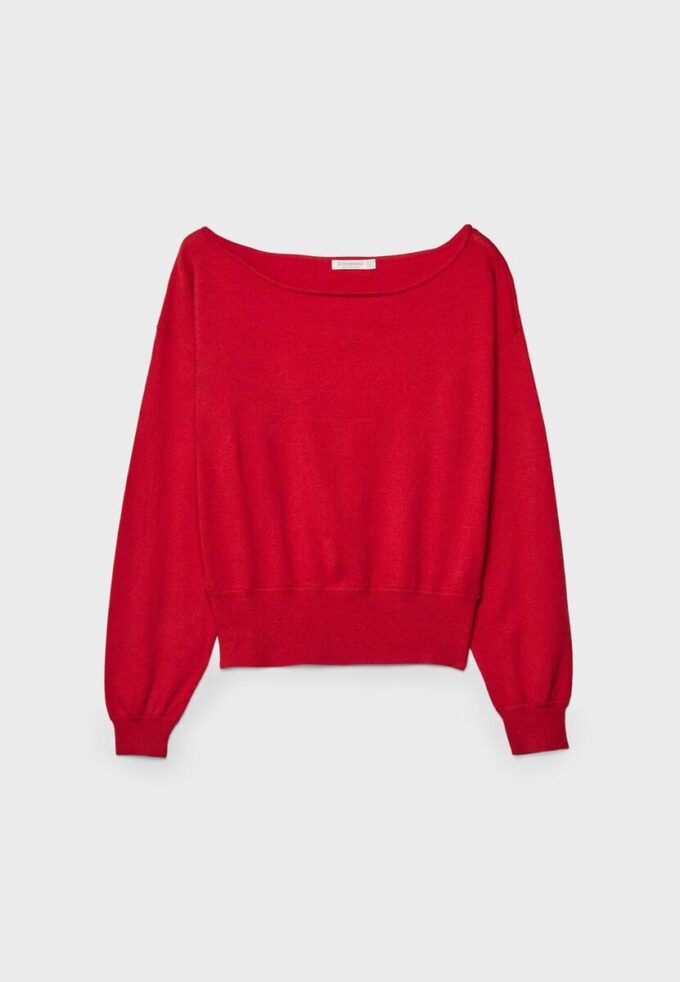 Asymetrický pletený svetr Asymetrický pletený svetr