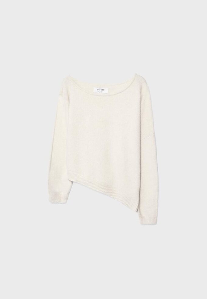 Asymetrický pletený svetr Asymetrický pletený svetr