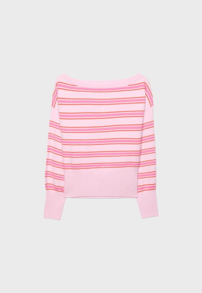 Asymetrický pletený svetr s žebrovaným lemem Asymetrický pletený svetr s žebrovaným lemem