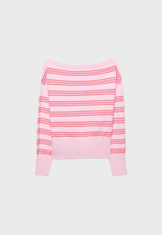 Asymetrický pletený svetr s žebrovaným lemem Asymetrický pletený svetr s žebrovaným lemem