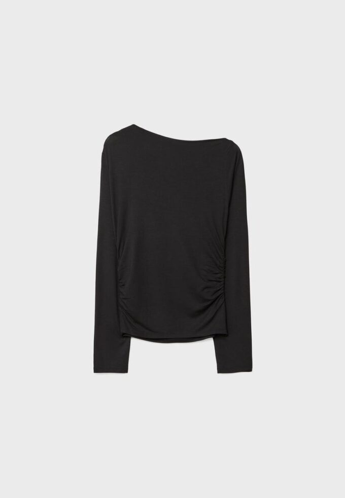 Asymetrické tričko s očky