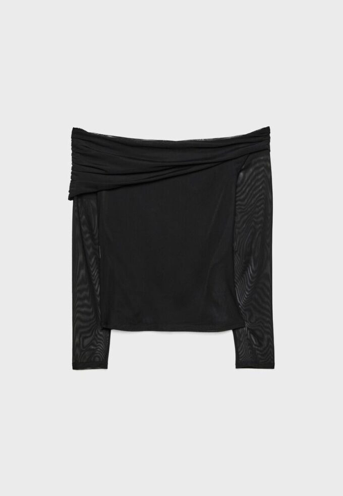 Asymetrické tylově tričko