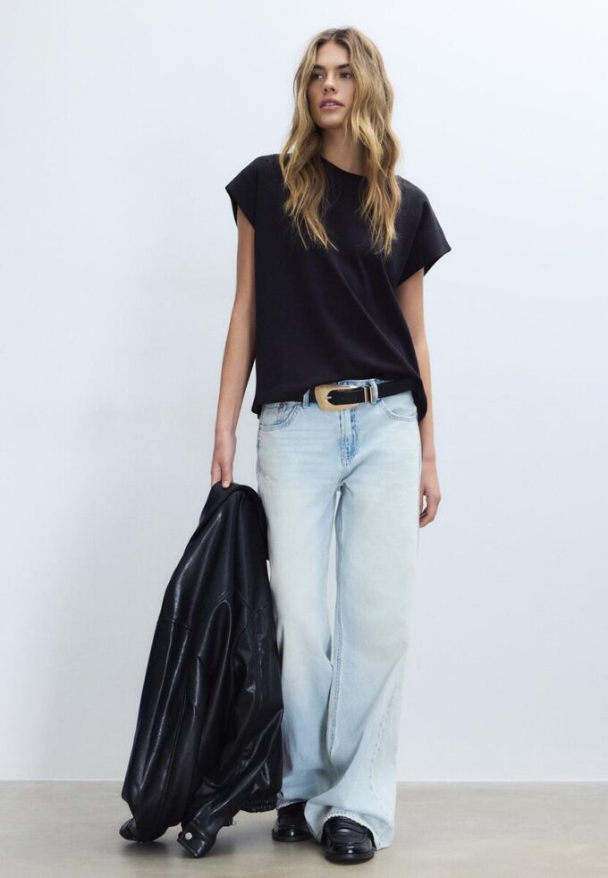 B06 Basic tričko s pokleslými rameny