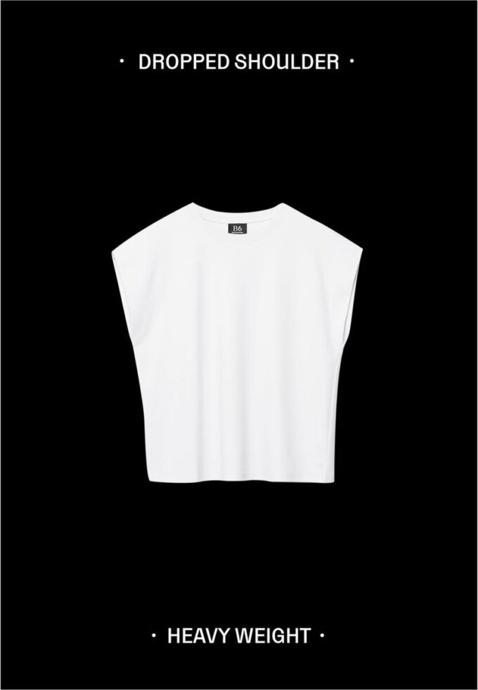 B06 Basic tričko s pokleslými rameny