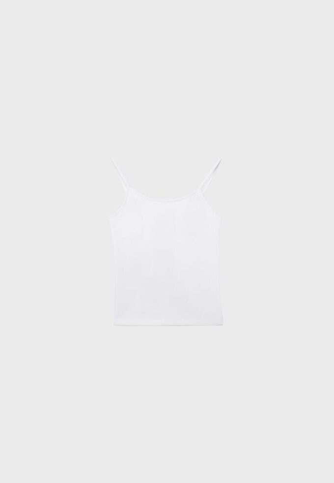 B07 Top s žebrovanými ramínky