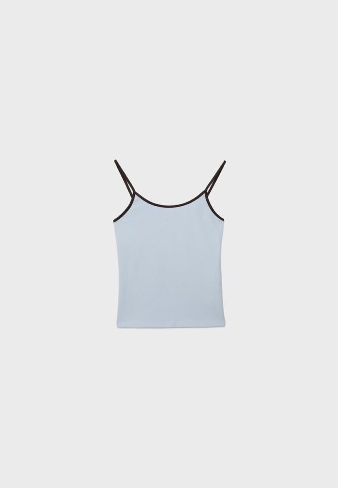 B07 Top s žebrovanými ramínky