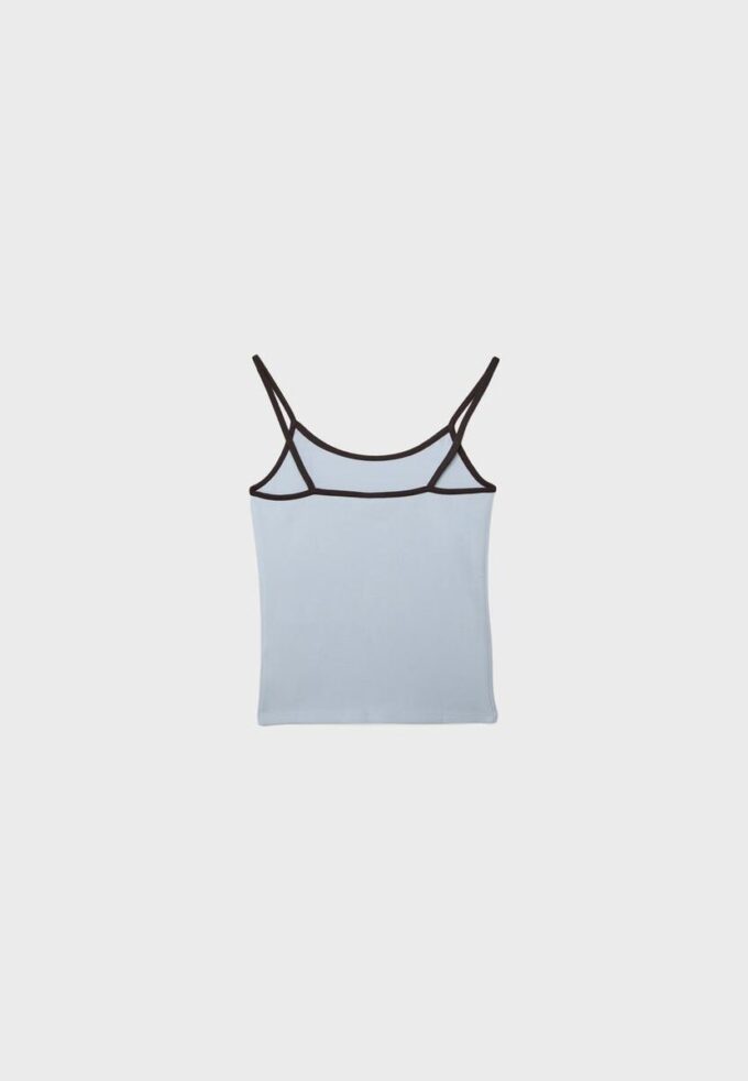 B07 Top s žebrovanými ramínky