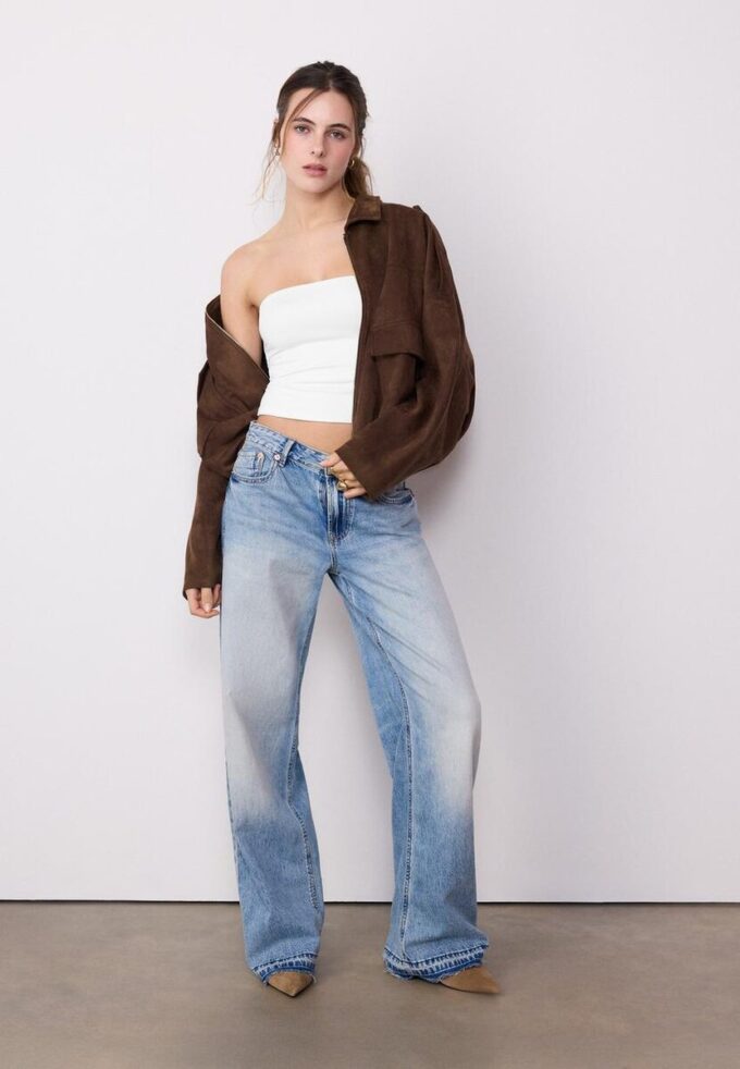 Bandeau top z polyamidu