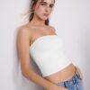 Bandeau top z polyamidu