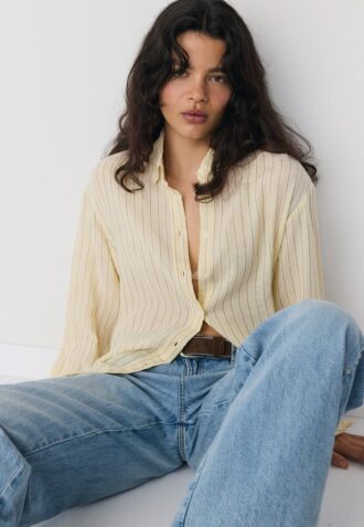 Basic košile z dvojitého materiálu