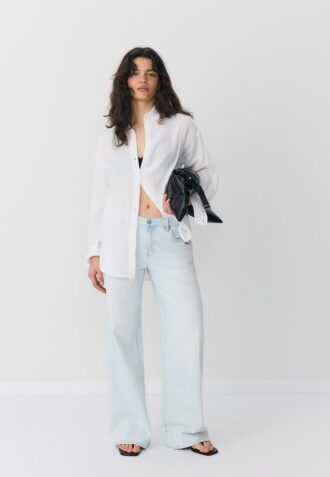 Basic košile z dvojitého materiálu