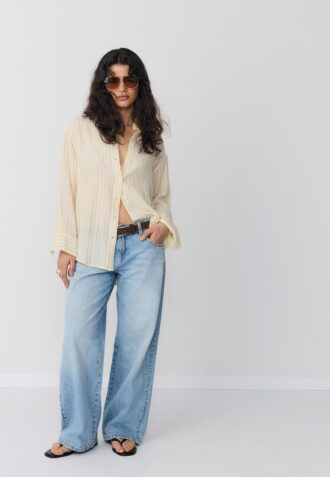 Basic košile z dvojitého materiálu