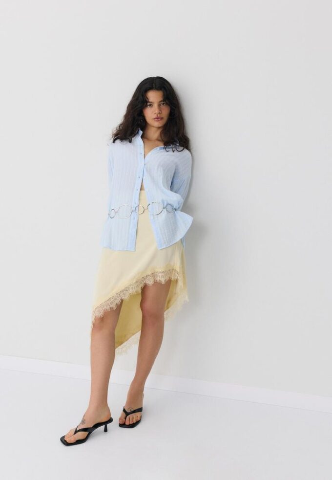 Basic košile z dvojitého materiálu