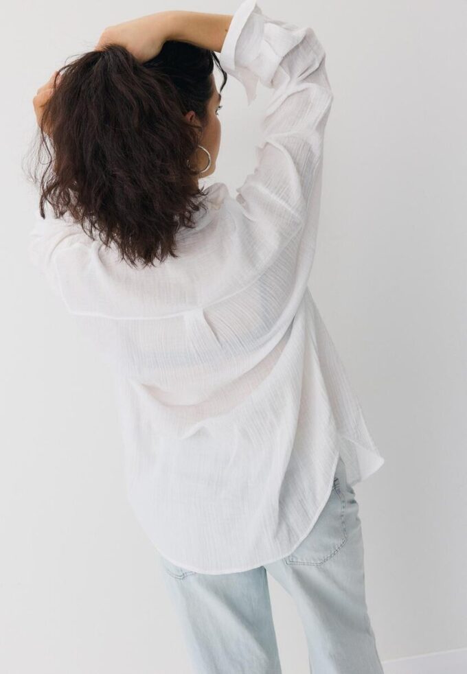 Basic košile z dvojitého materiálu