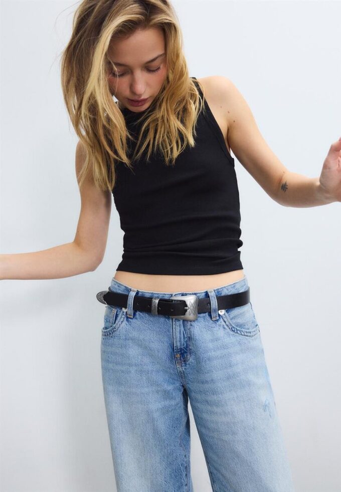 Basic kovbojský opasek s přezkou