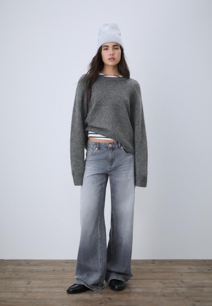 Basic měkký pletený svetr