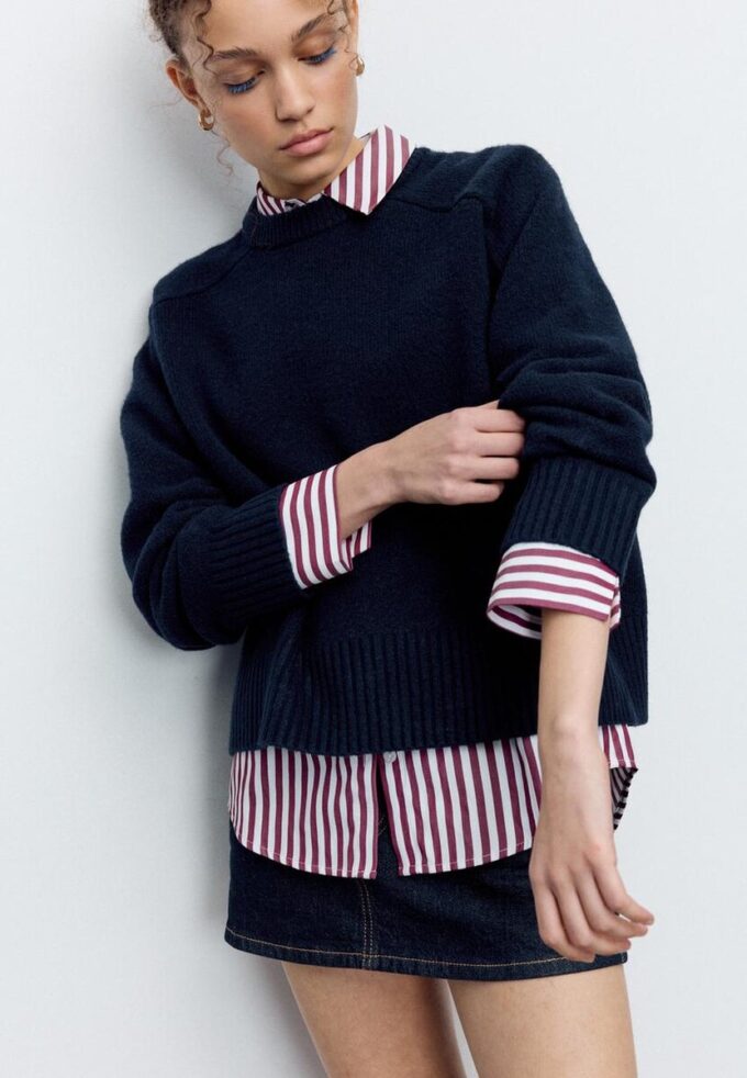 Basic měkký pletený svetr