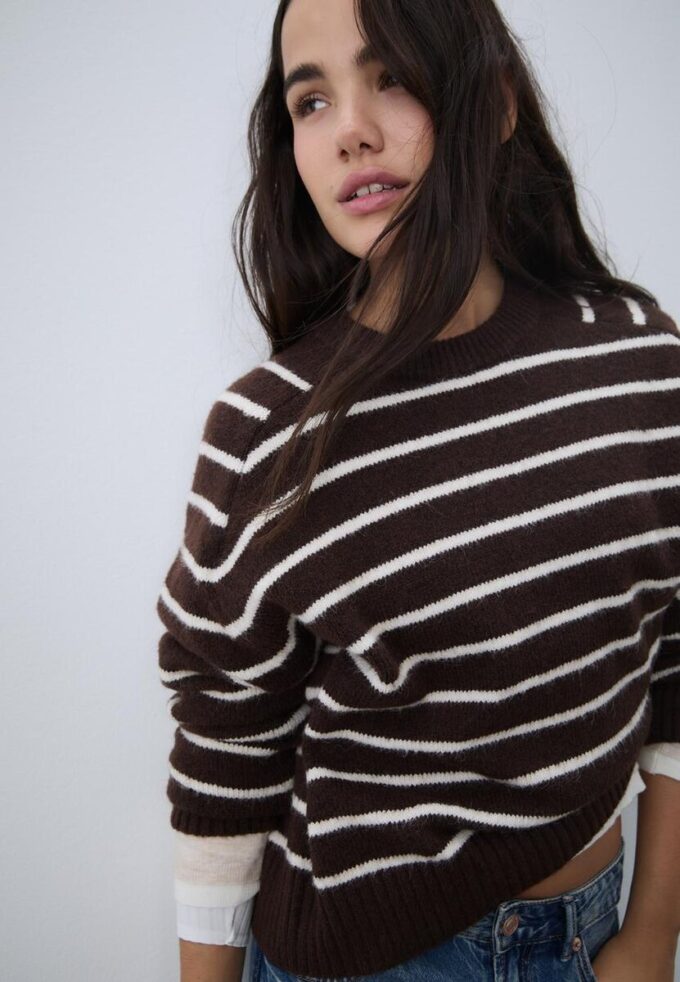 Basic měkký pletený svetr