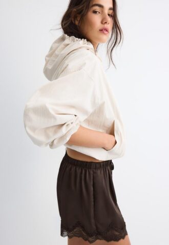 Basic nylonová bunda s kapucí