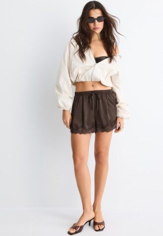 Basic nylonová bunda s kapucí