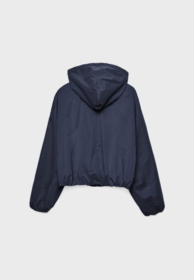 Basic nylonová bunda s kapucí