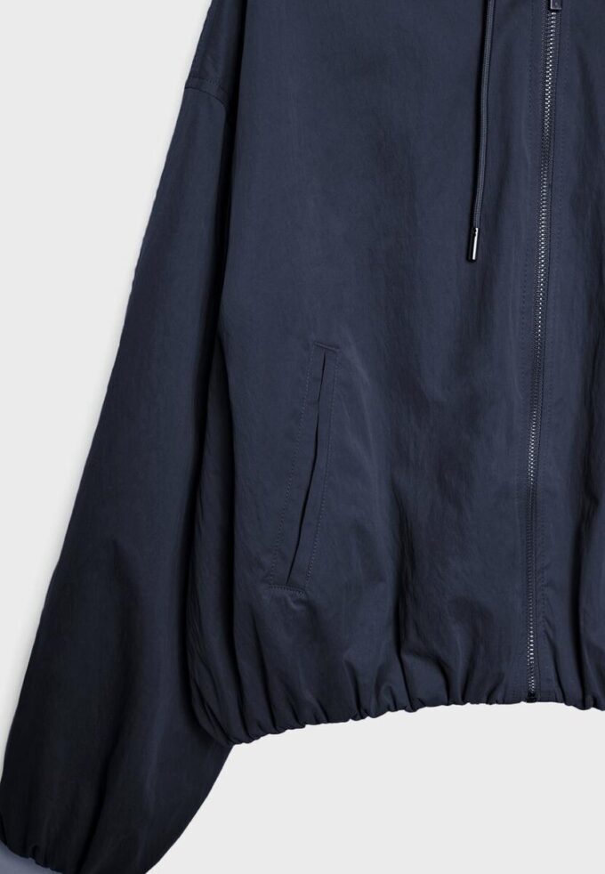 Basic nylonová bunda s kapucí