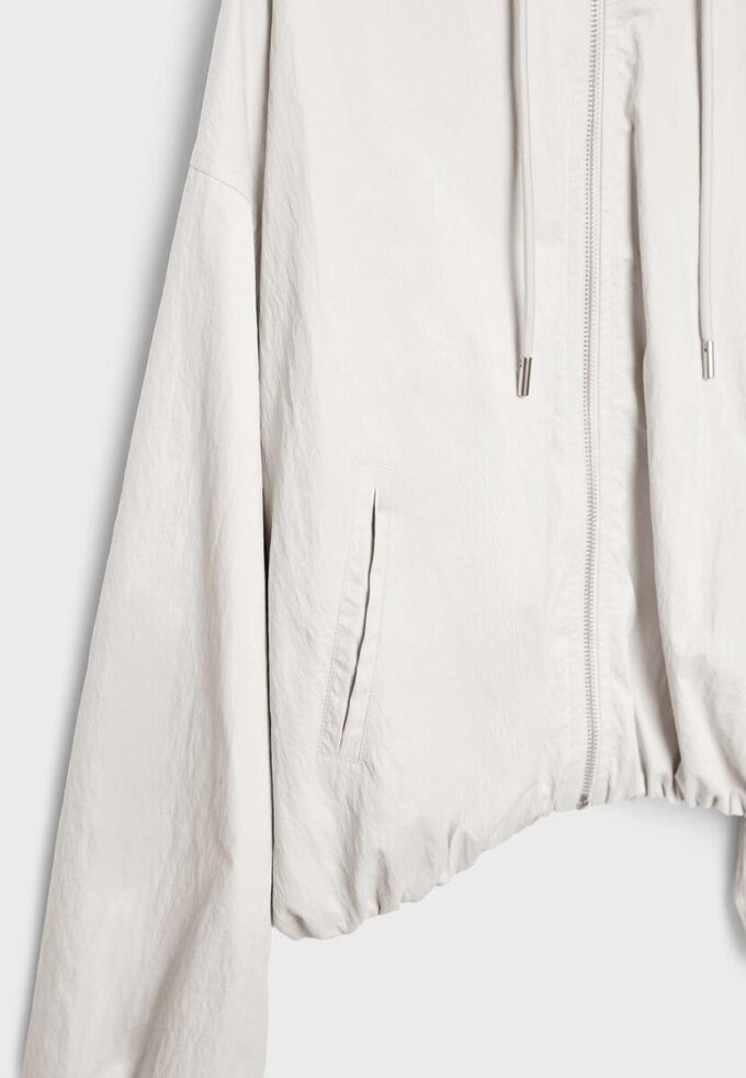 Basic nylonová bunda s kapucí