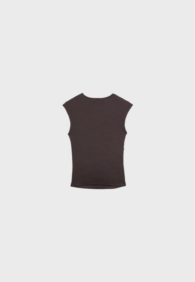 Basic přiléhavé tričko se řasením