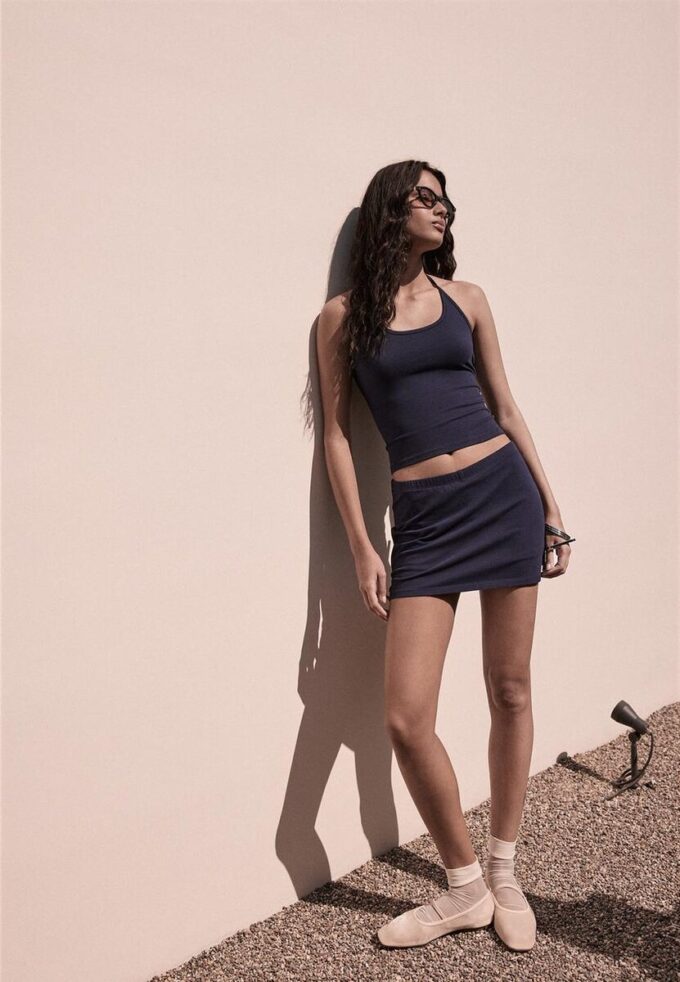 Basic pletená Skort