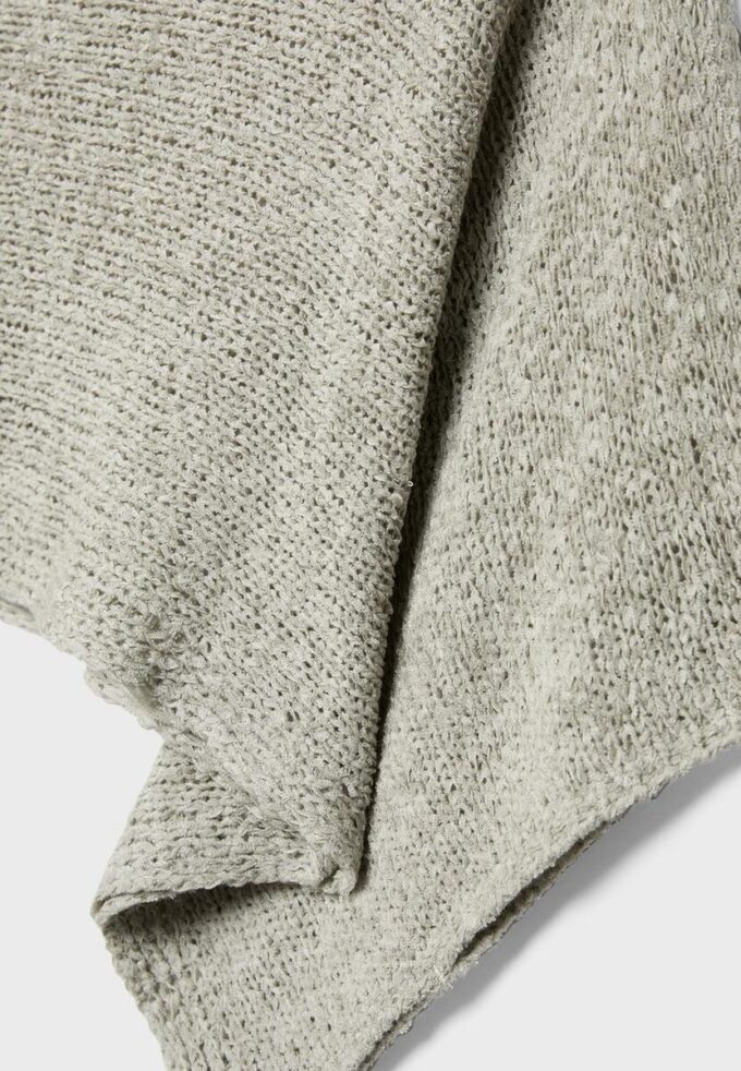 Basic pletený svetr s kapucí