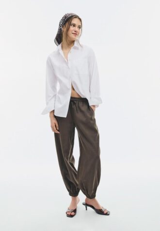 Basic popelínová košile s kapsou