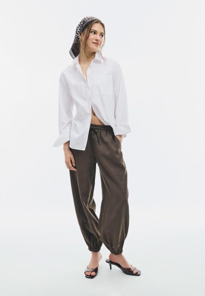 Basic popelínová košile s kapsou