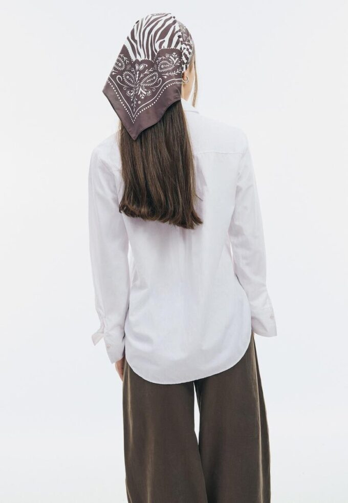 Basic popelínová košile s kapsou