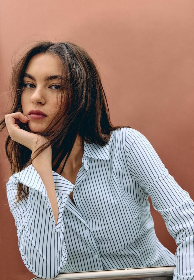 Basic pruhovaná přiléhavá košile