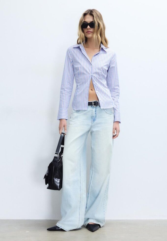 Basic pruhovaná přiléhavá košile