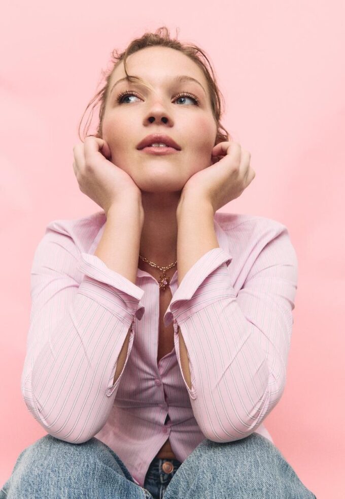 Basic pruhovaná přiléhavá košile