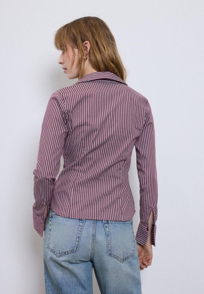 Basic pruhovaná přiléhavá košile