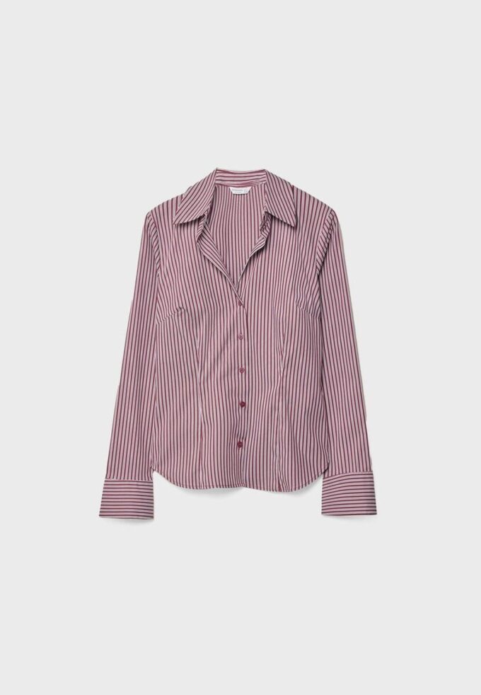 Basic pruhovaná přiléhavá košile