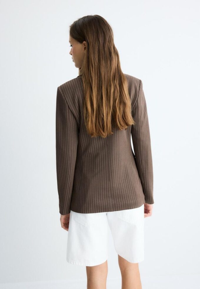 Basic pruhované pletené sako Basic pruhované pletené sako