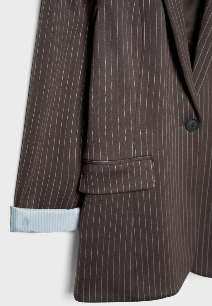 Basic pruhované pletené sako Basic pruhované pletené sako