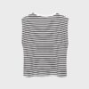 Basic pruhované tričko s vycpávkami na ramenou
