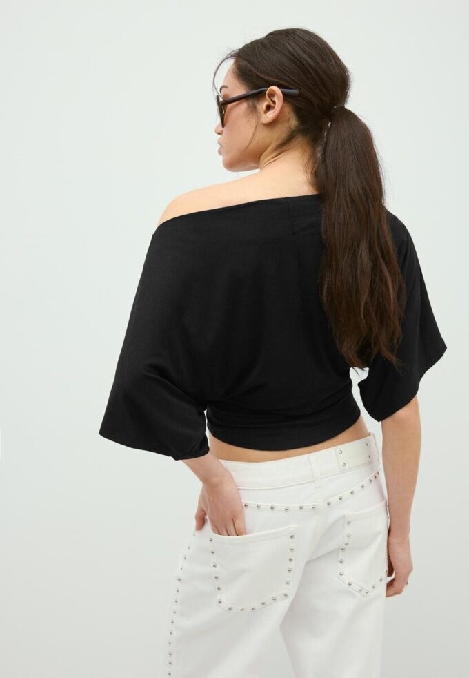 Basic tričko s netopýřími rukávy