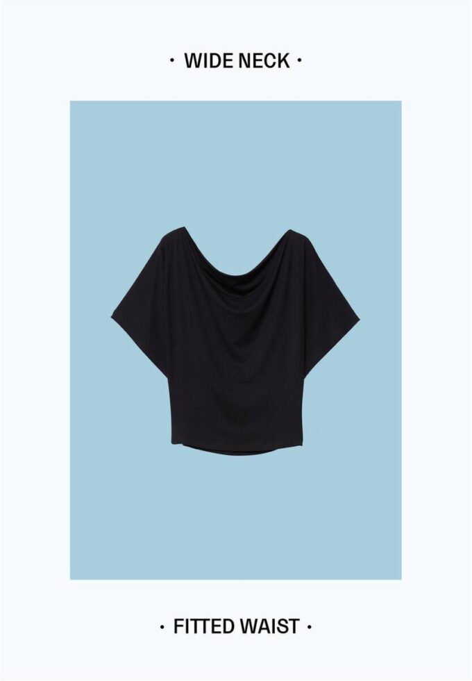 Basic tričko s netopýřími rukávy